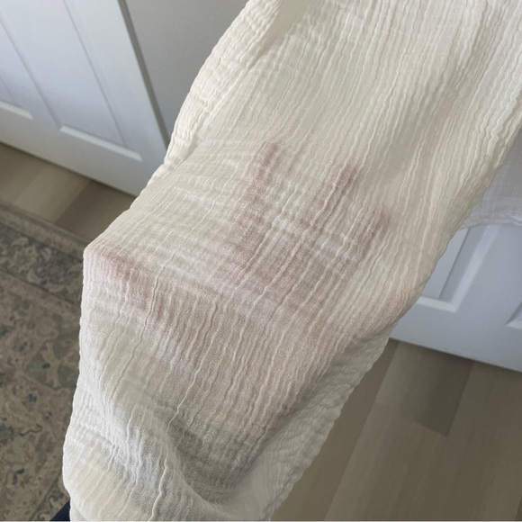 Abercrombie & Fitch - White Beach Cover Up Pants - Size M - Picture 4 of 4